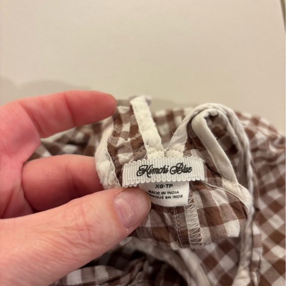 Kimchi Blue Brown and White Checkered Dress - Picture 3 of 5